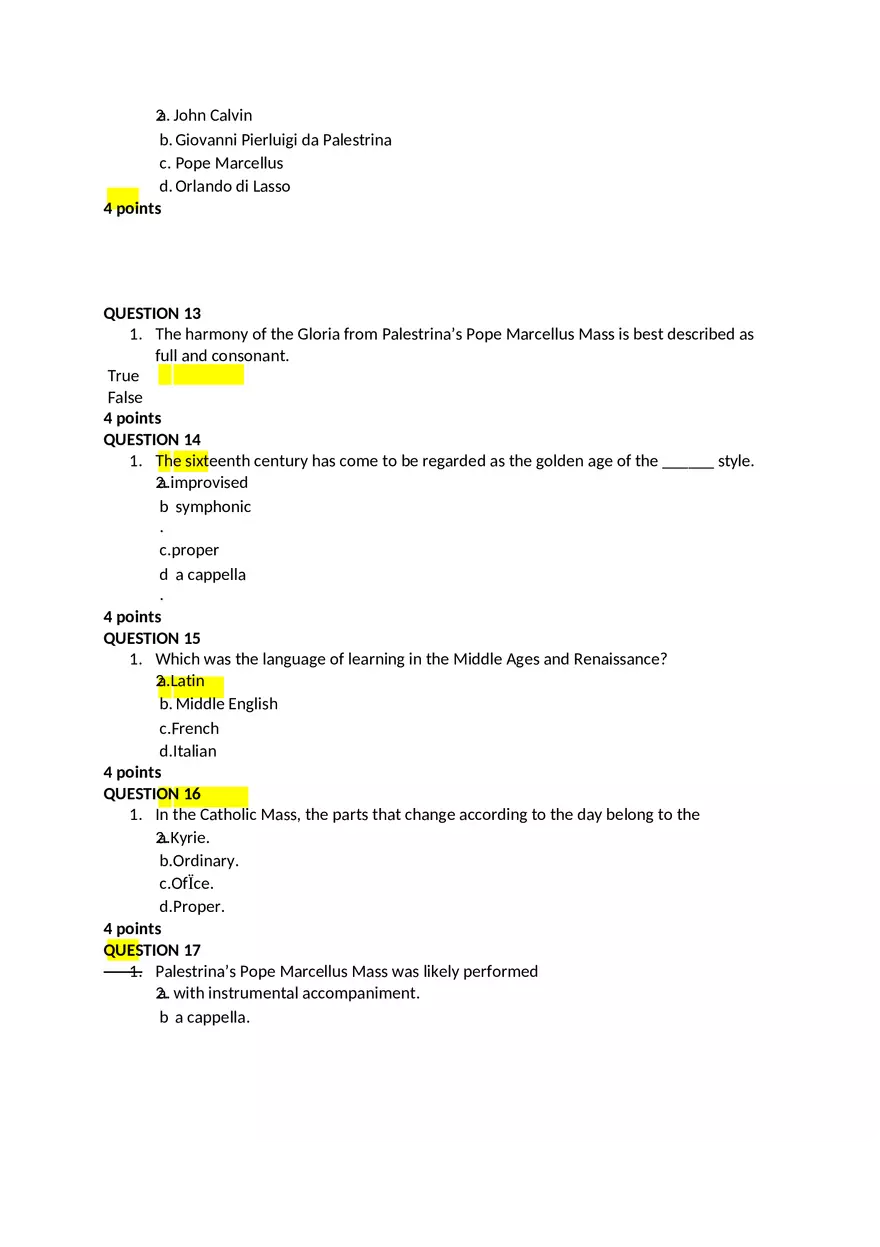 Music Chapter 19 Quizzes - Page 5
