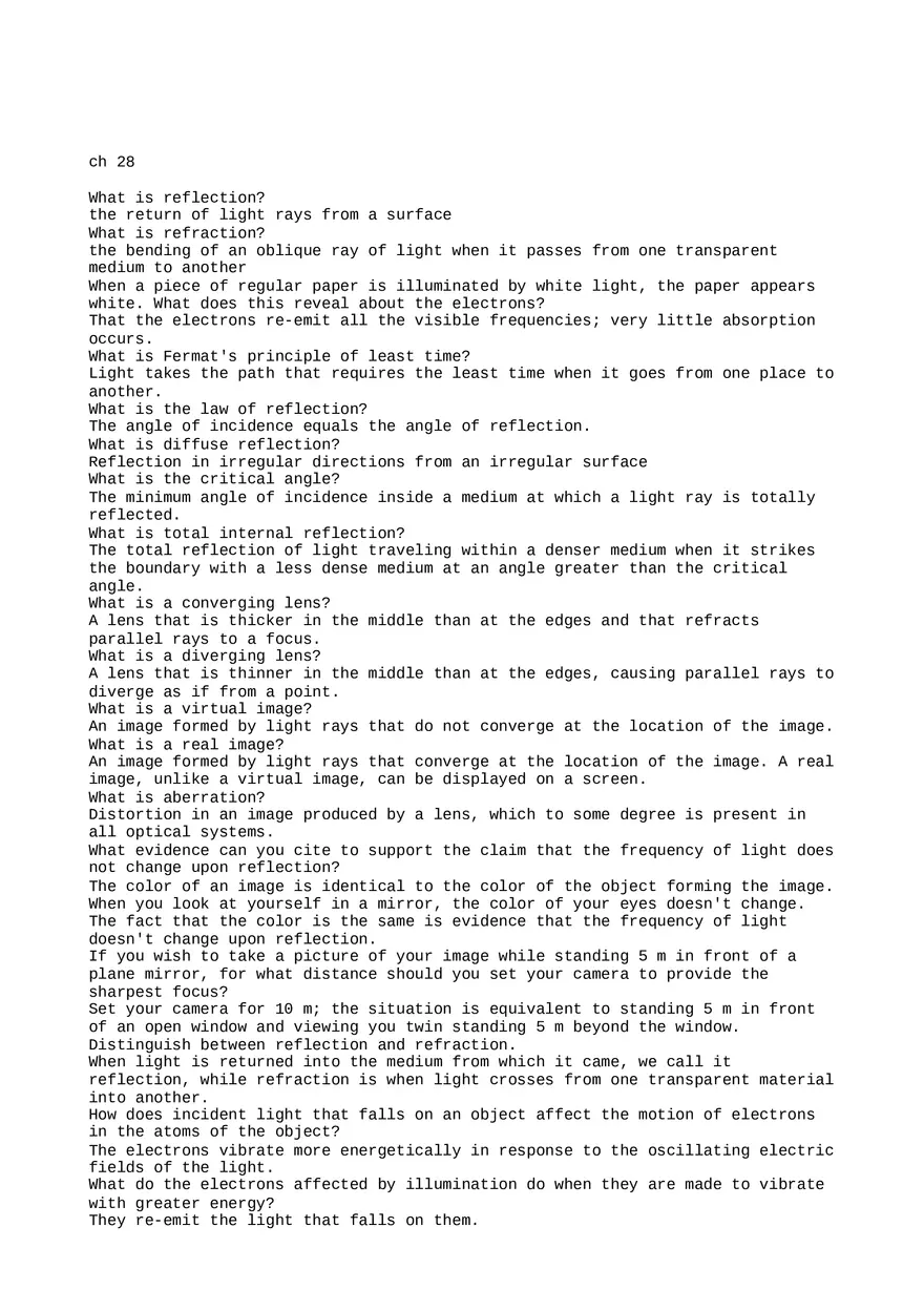 Exam Elementary Physics Chapter 28 Part 1 - Page 1