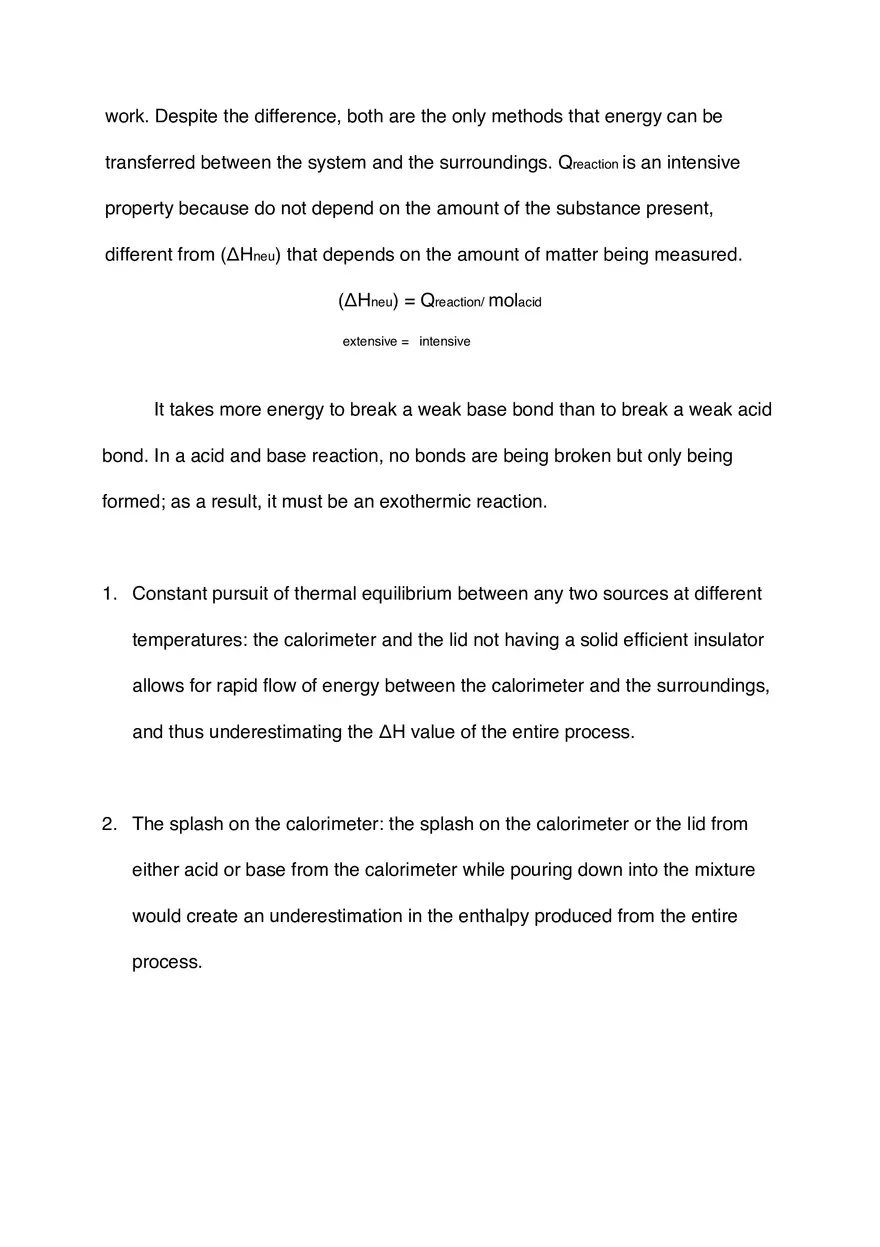 Thermochemistry Lab Report - Page 9