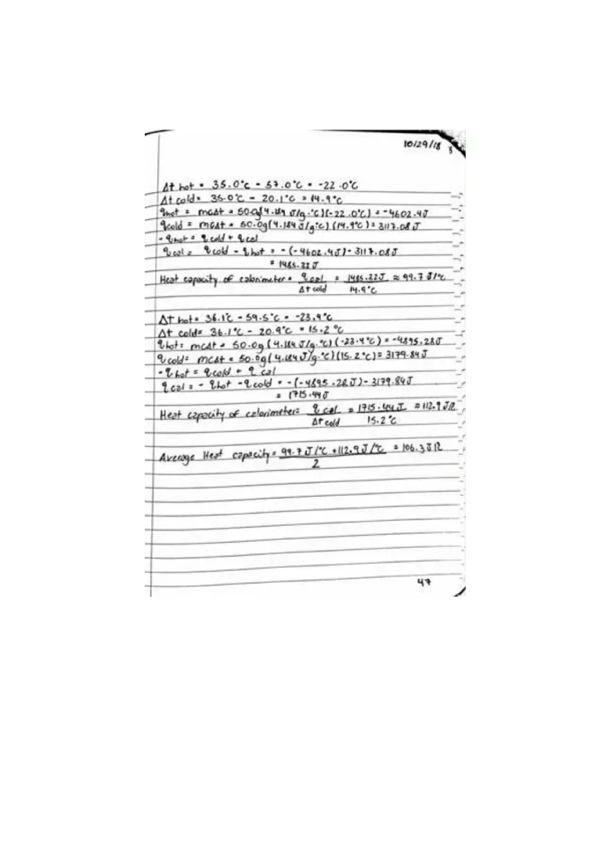 Thermochemistry Lab Report - Page 12