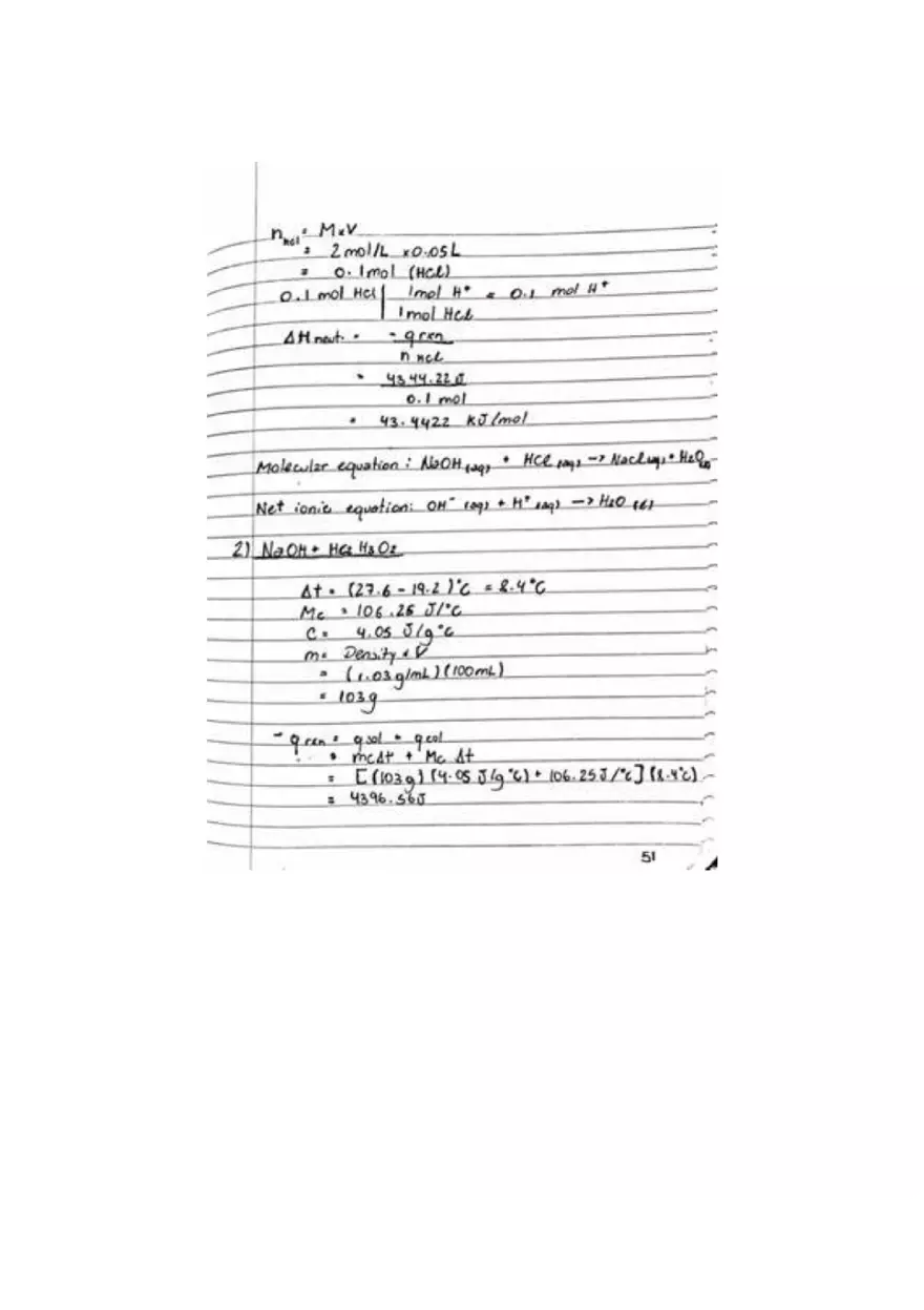 Thermochemistry Lab Report - Page 15