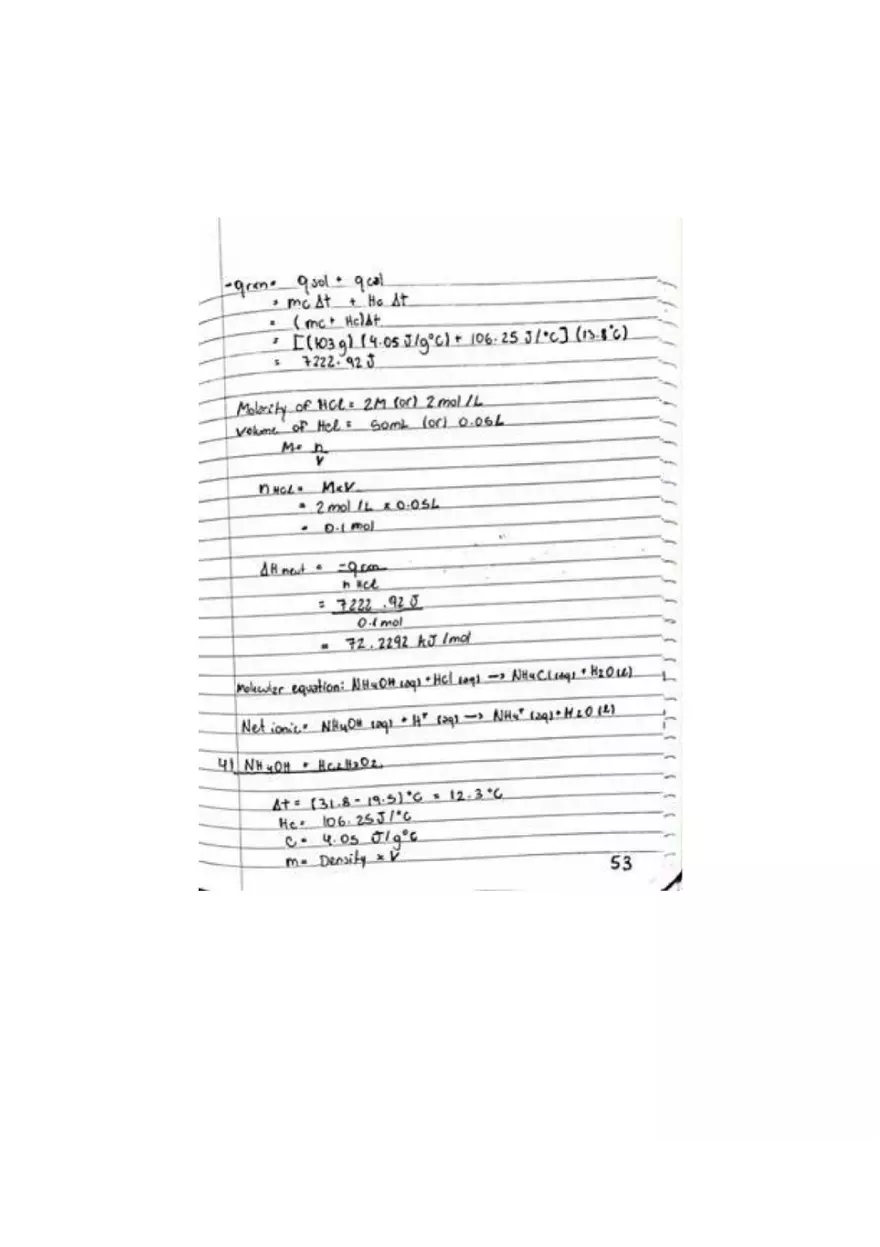 Thermochemistry Lab Report - Page 4