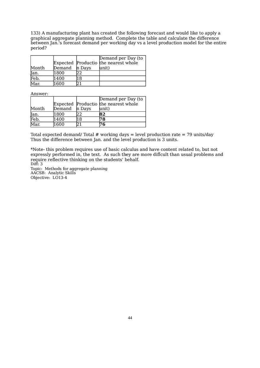 Chapter 13  Aggregate Planning Essay 3 - Page 9