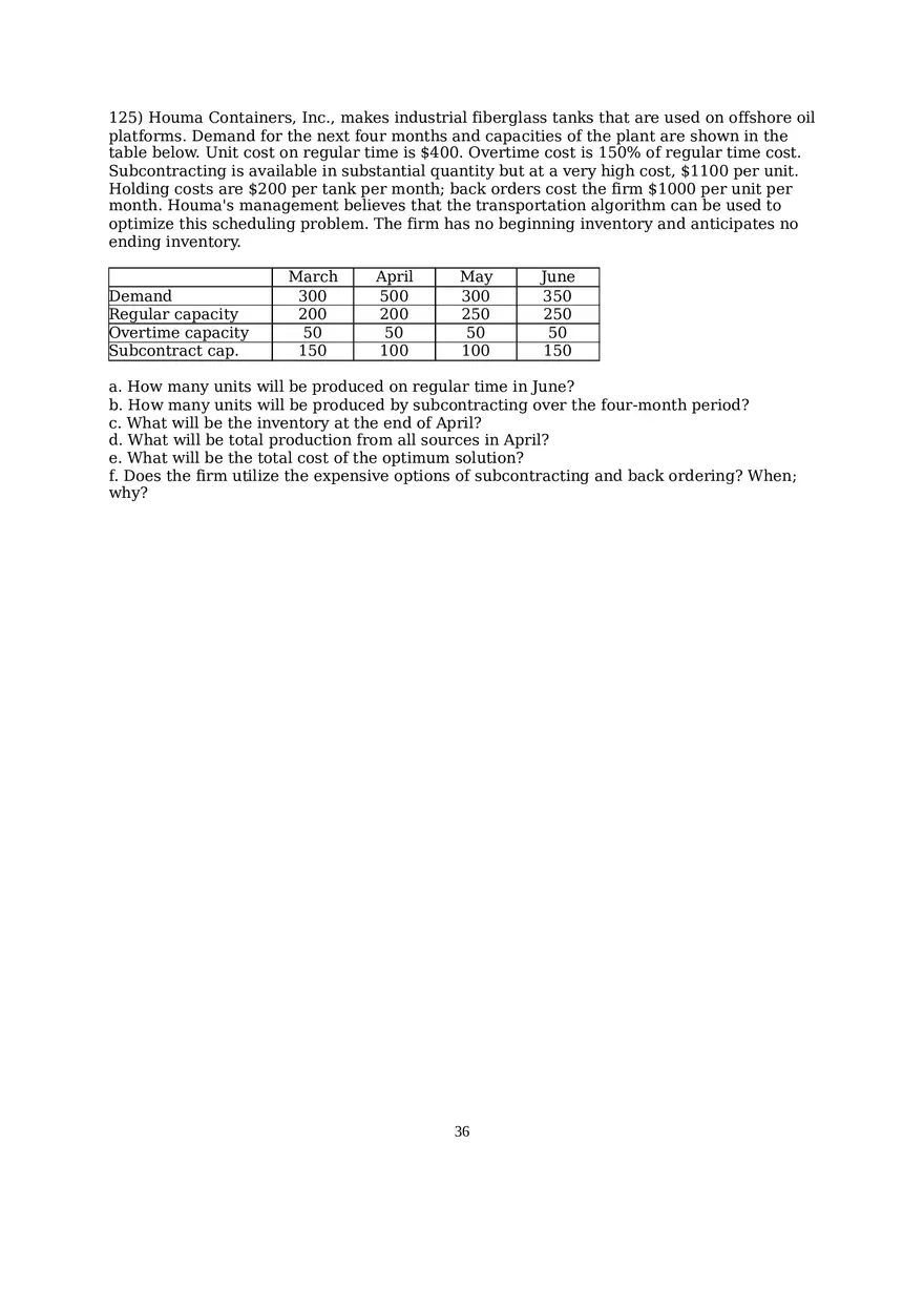 Chapter 13  Aggregate Planning Essay 3 - Page 1