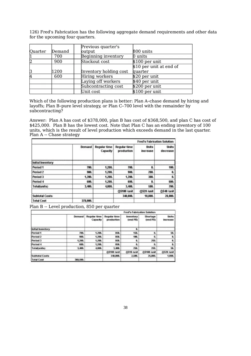 Chapter 13  Aggregate Planning Essay 3 - Page 3