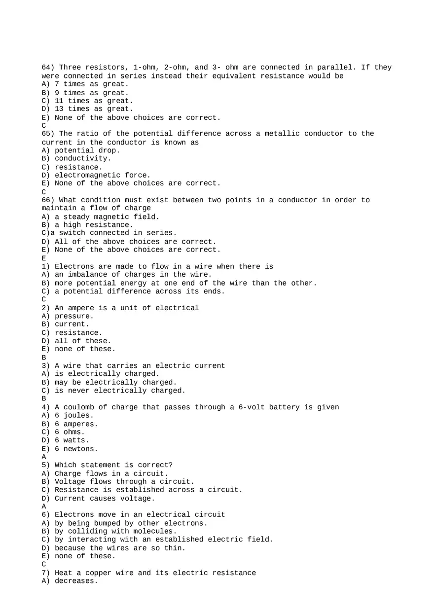 Exam Elementary Physics Chapter 23 Part 2 - Page 1