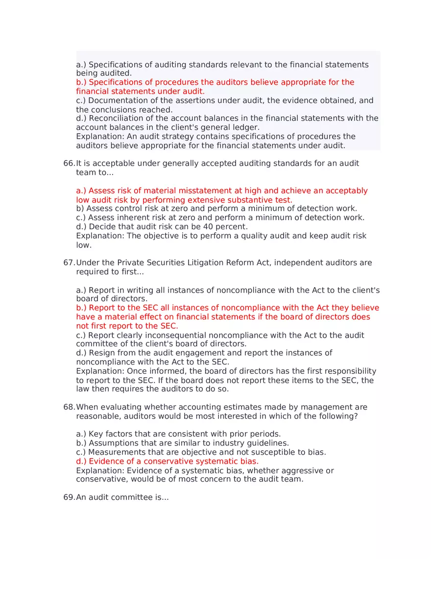 Which of the Following Would Be Considered an Assurance Engagement - Page 9