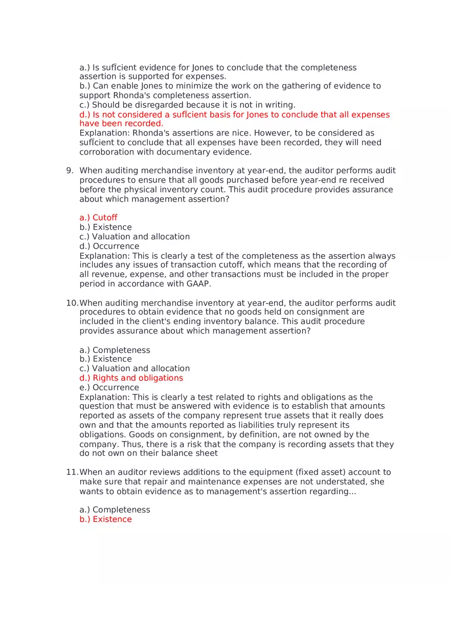 Which of the Following Would Be Considered an Assurance Engagement - Page 13