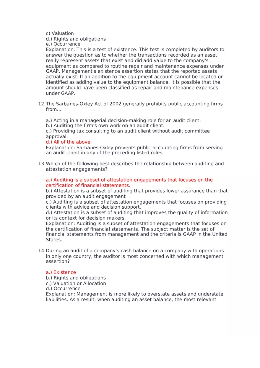 Which of the Following Would Be Considered an Assurance Engagement - Page 14