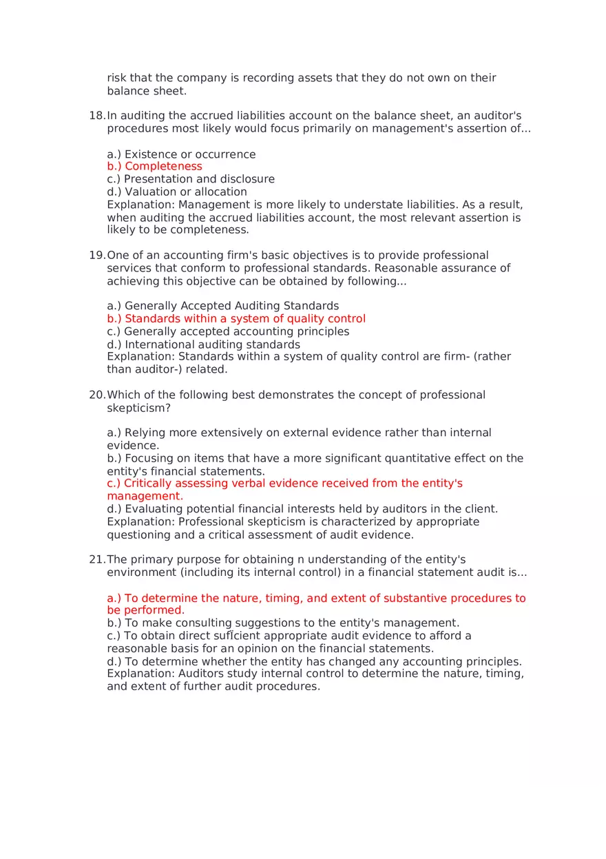 Which of the Following Would Be Considered an Assurance Engagement - Page 16
