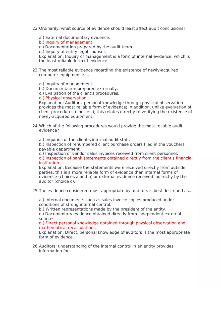 Which of the Following Would Be Considered an Assurance Engagement - Page 17