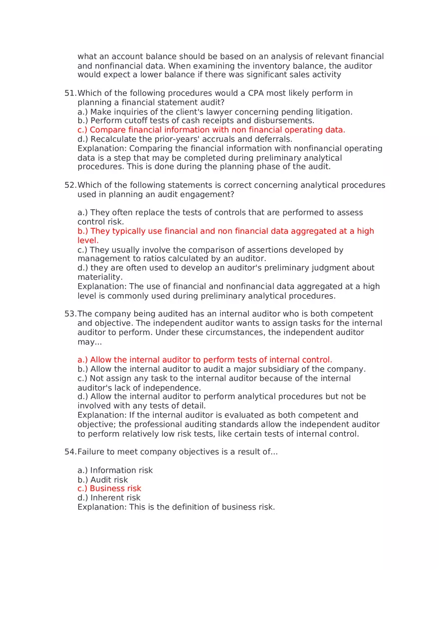 Which of the Following Would Be Considered an Assurance Engagement - Page 6