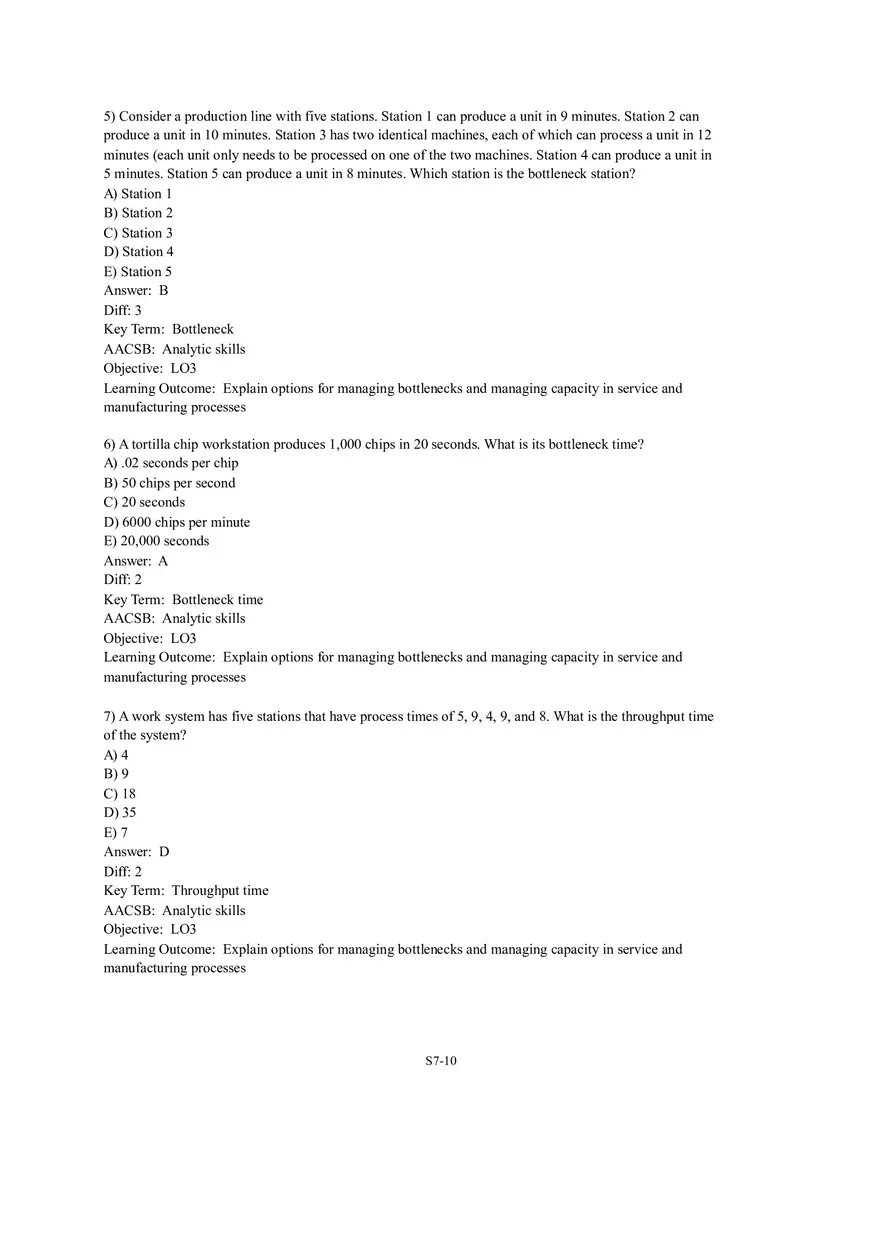 Section 2  Bottleneck Analysis and theTheory of Constraints - Page 2