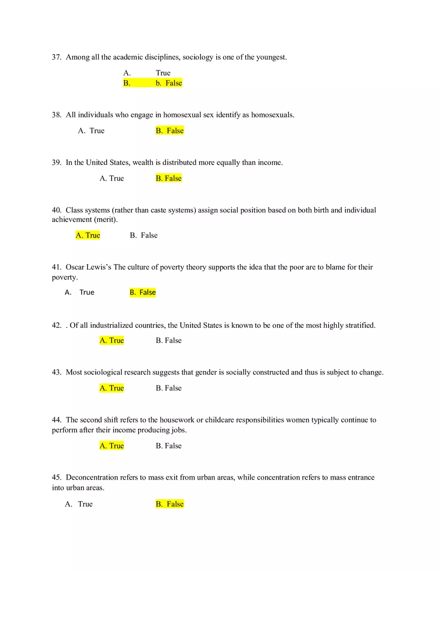 Sociology Field Exam - Page 9