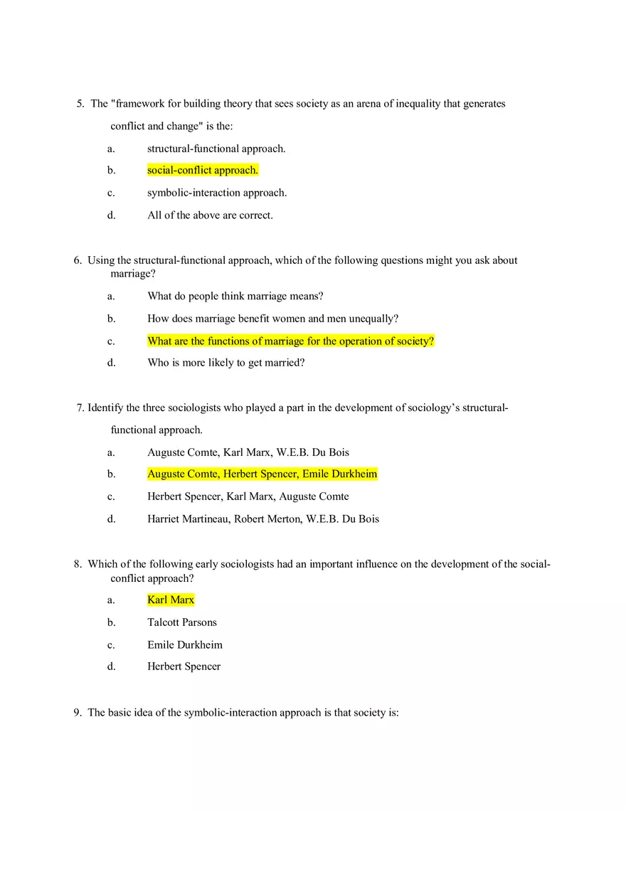 Sociology Field Exam - Page 2