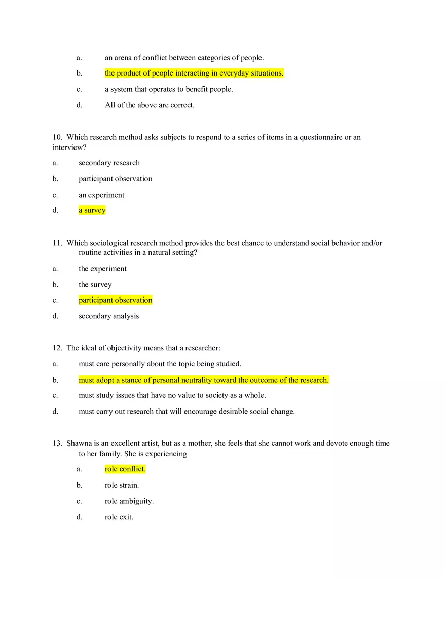 Sociology Field Exam - Page 3