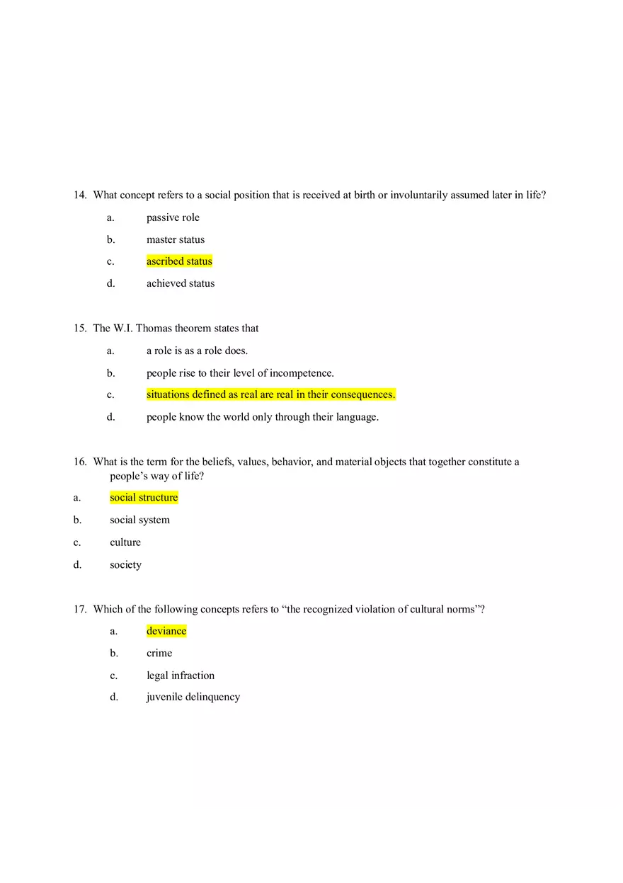 Sociology Field Exam - Page 4
