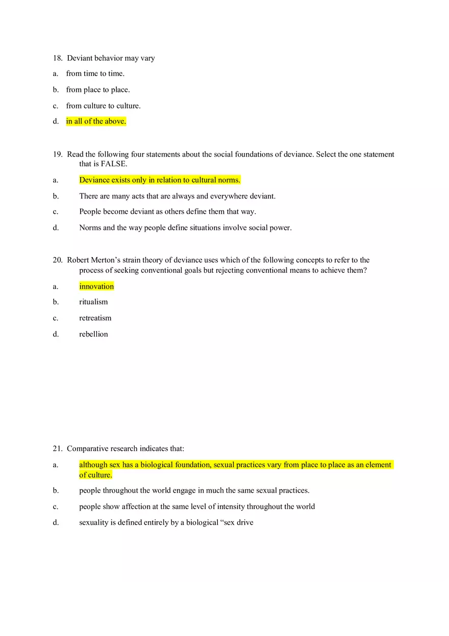 Sociology Field Exam - Page 5