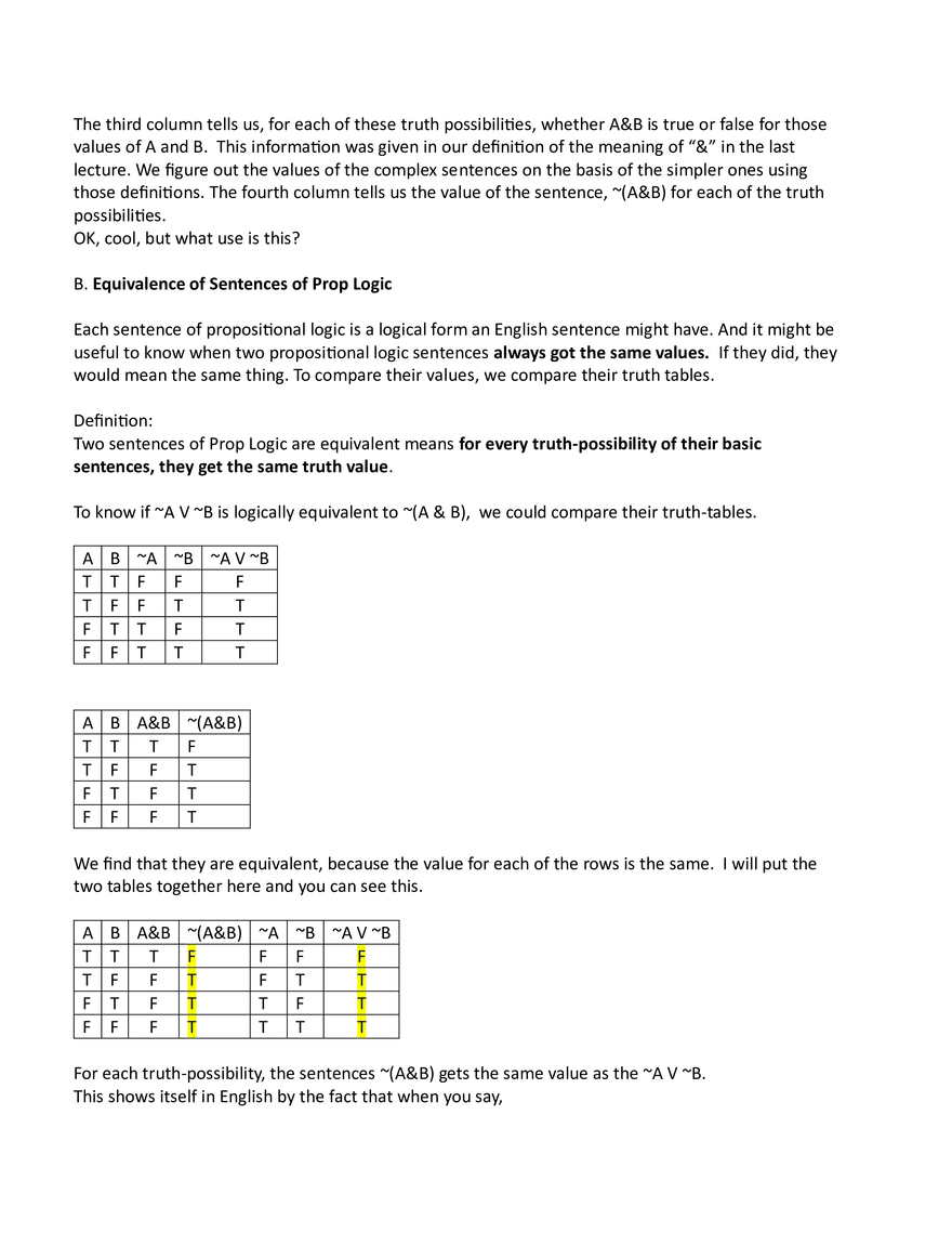Lecture on Propositional Logic - Page 2
