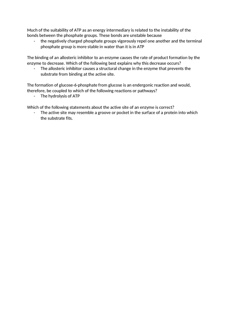 Which of the Following Best Characterizes the Functional Role of ATP in Cellular Metabolism - Page 3