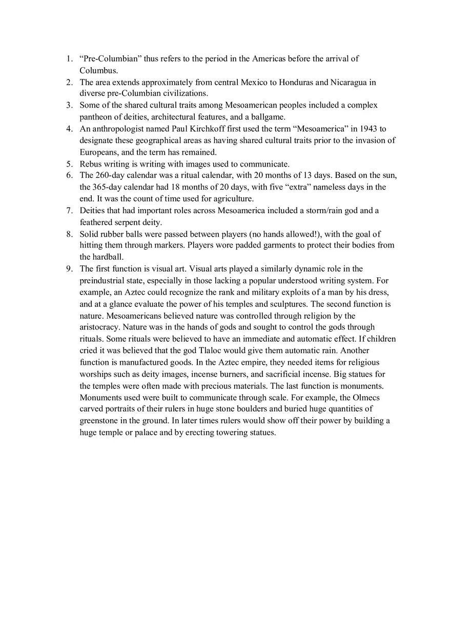 Which of the Following is Not an Example of Mesoamerican Art - Page 1
