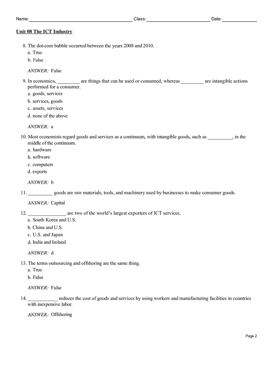 Unit 08 The ICT Industry - Page 2
