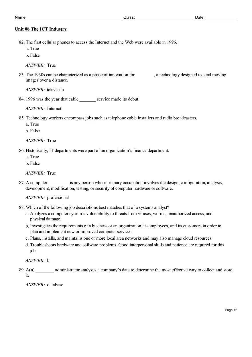 Unit 08 The ICT Industry - Page 4