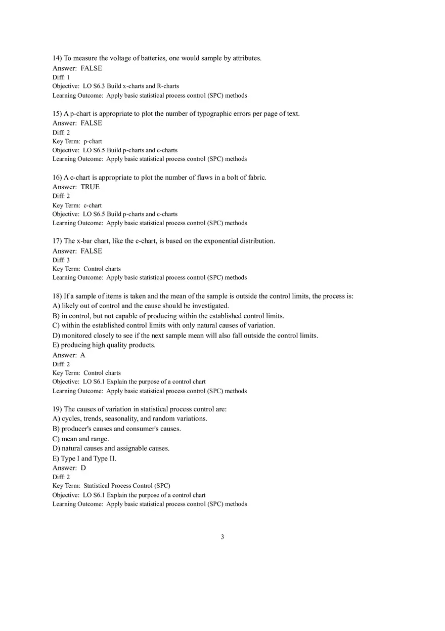 Section 1 Statistical Process Control (SPC) - Page 13