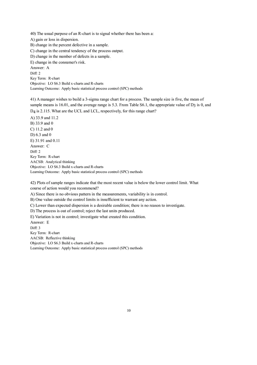 Section 1 Statistical Process Control (SPC) - Page 28