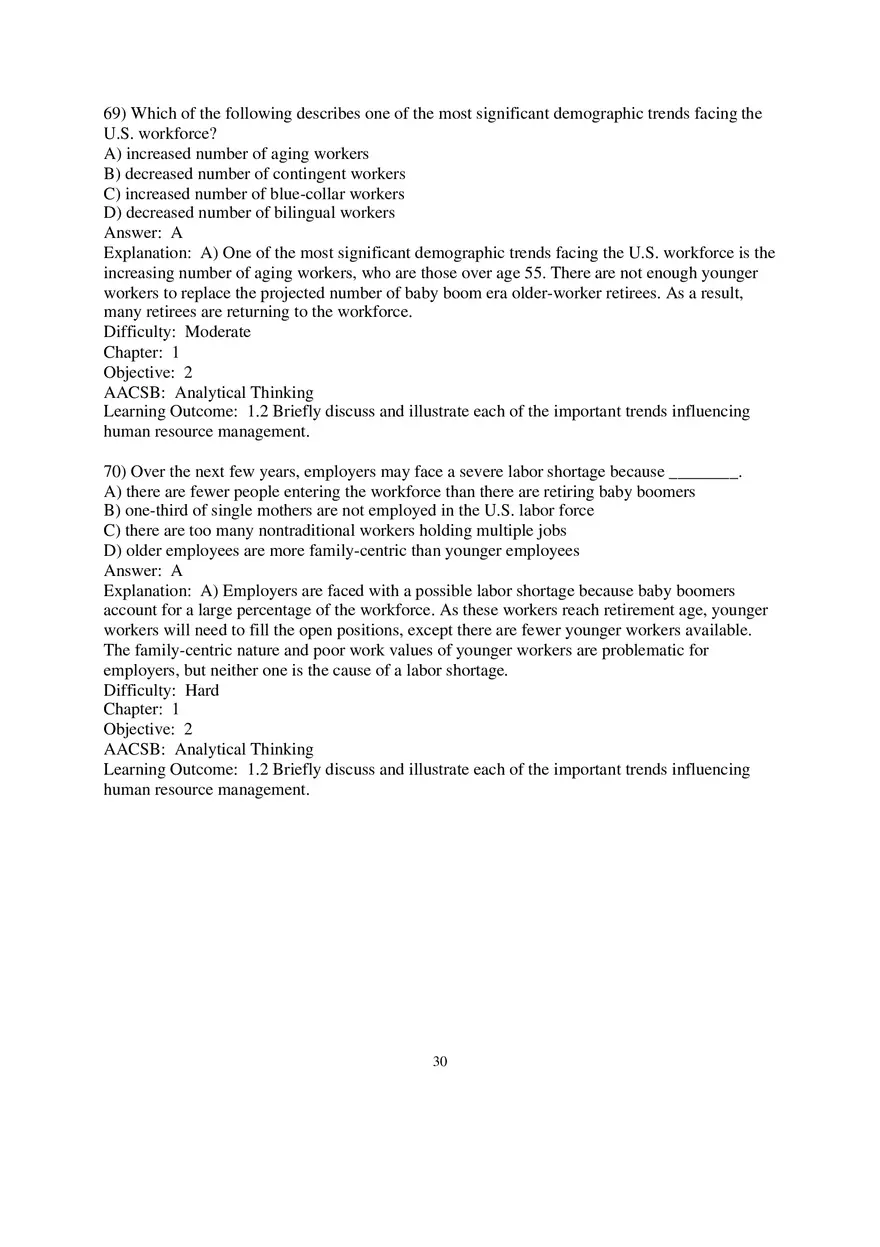 Chapter 1 Introduction to Human Resource Management Multiple Choice 3 - Page 4
