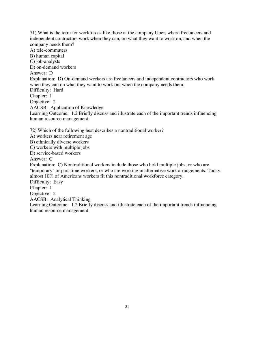 Chapter 1 Introduction to Human Resource Management Multiple Choice 3 - Page 5