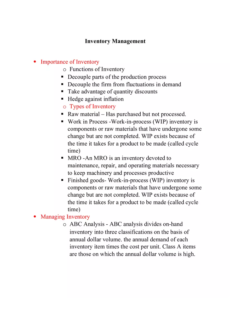 Inventory Management - Page 1