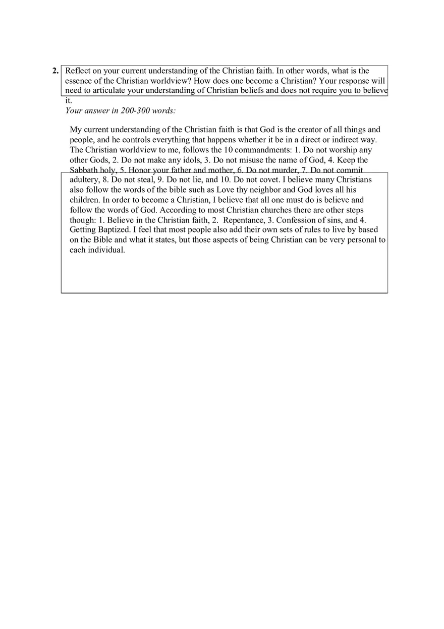 Basic Components of Worldview Answers - Page 3
