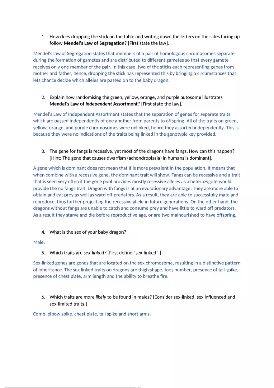 Baby Dragon Genetics Project - Page 1