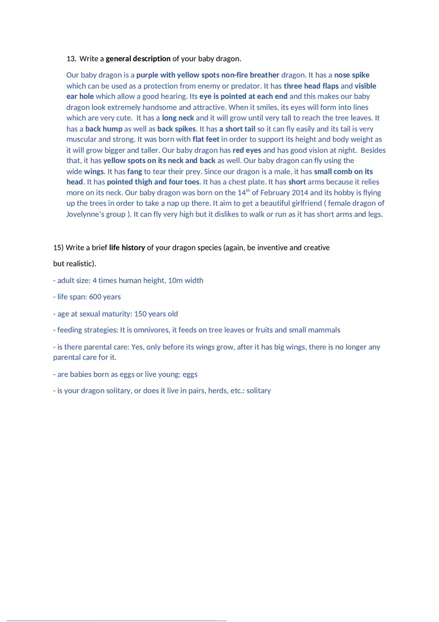 Baby Dragon Genetics Project - Page 4