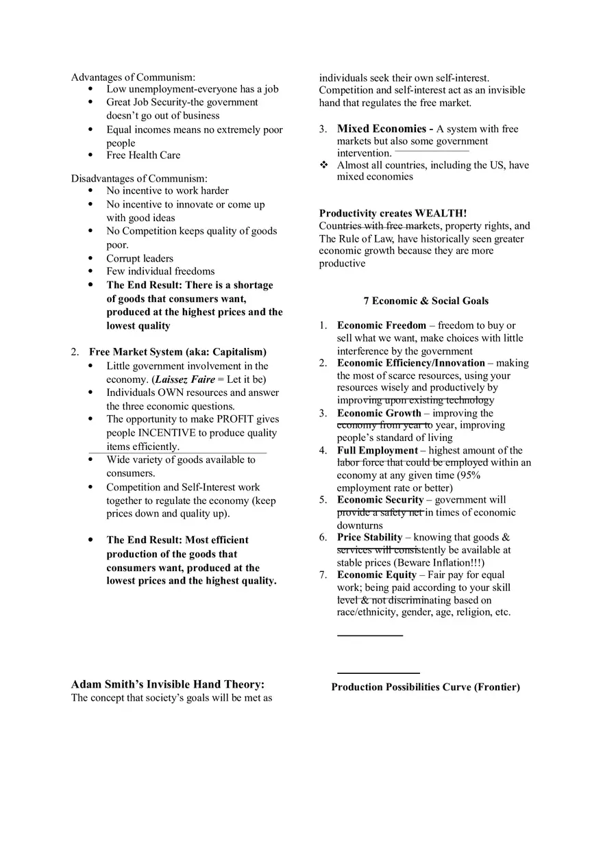 Macro Unit 1 Basic Econ Concepts Notes - Page 3