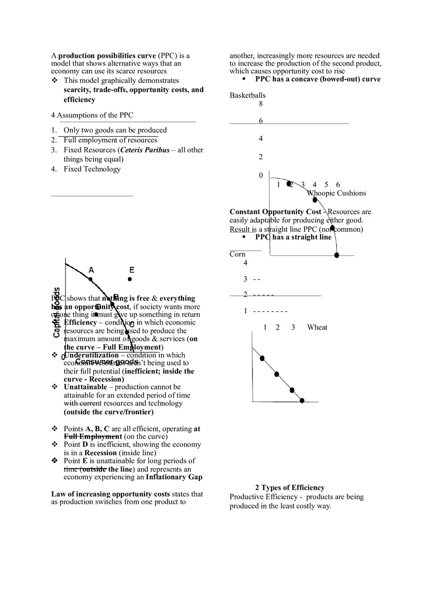 Macro Unit 1 Basic Econ Concepts Notes - Page 4