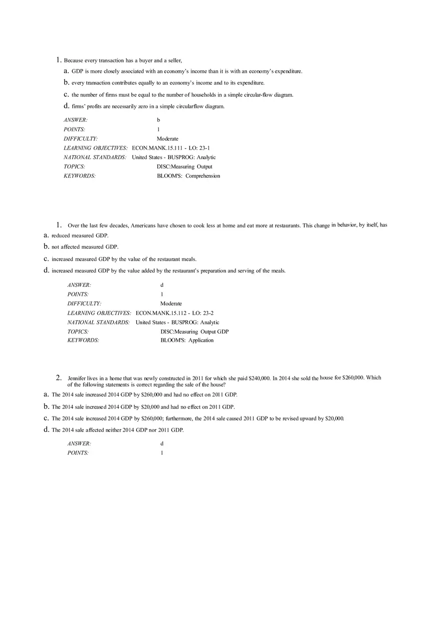 Gross Domestic Product - Page 1