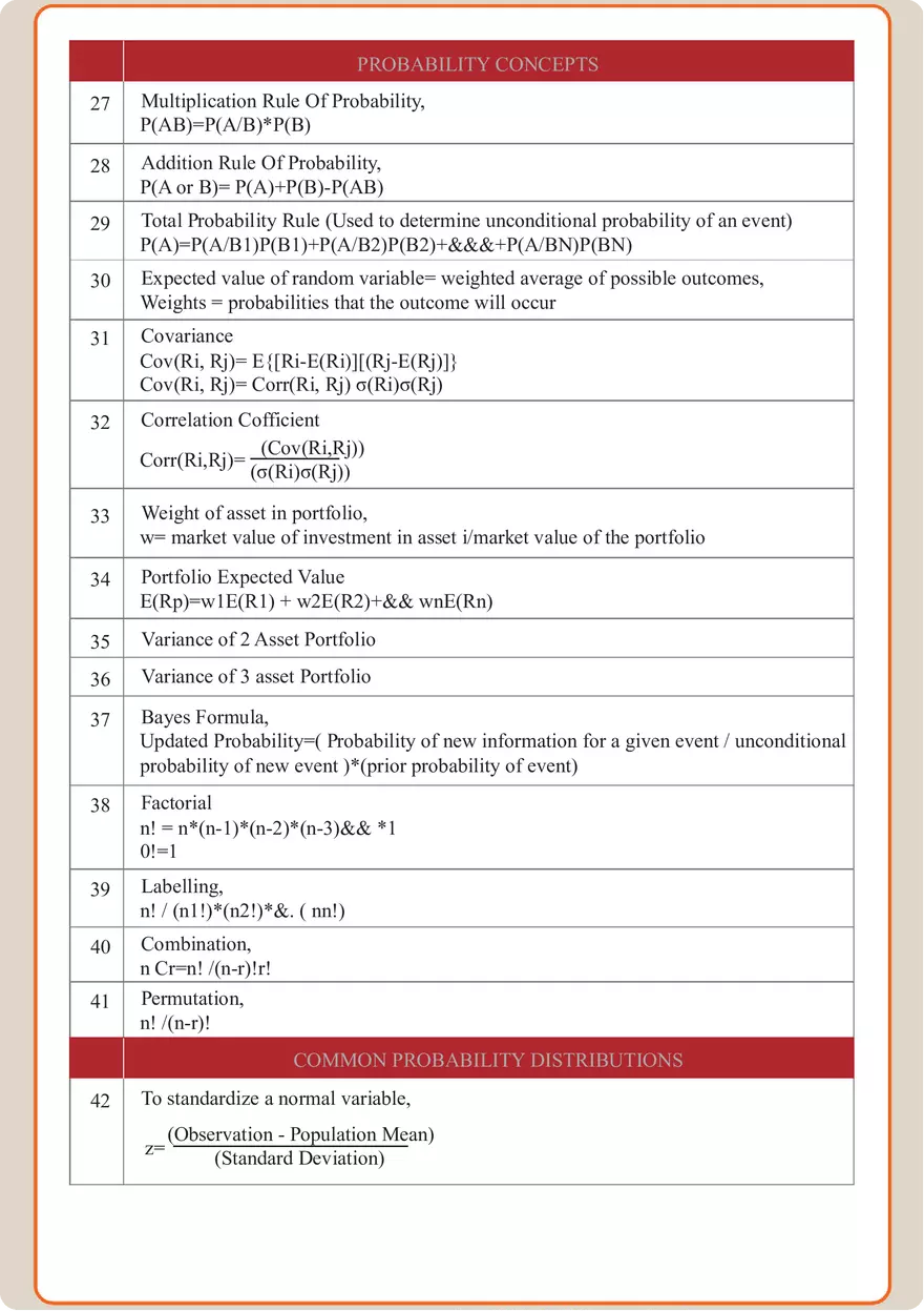 Finance Formula Study Guide - Page 11