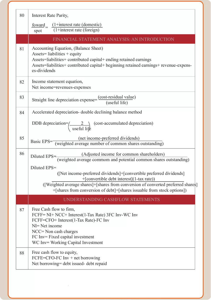 Finance Formula Study Guide - Page 15