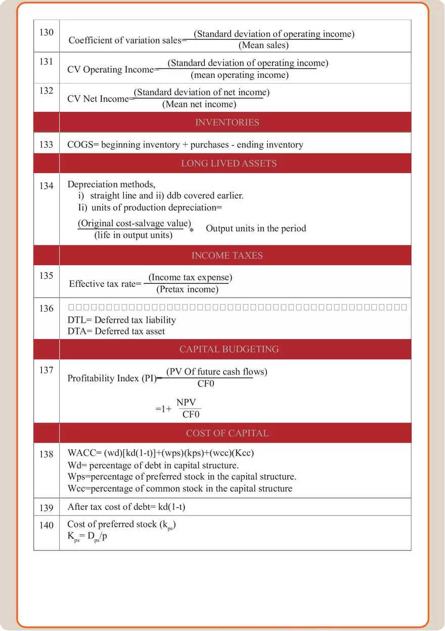 Finance Formula Study Guide - Page 3