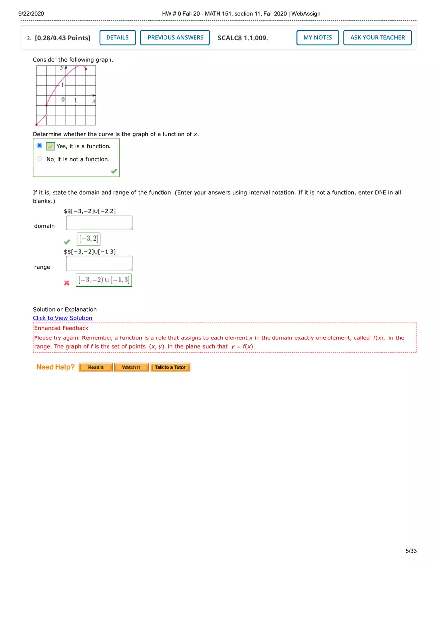 Webassign Calculus 1 Answers - Page 13