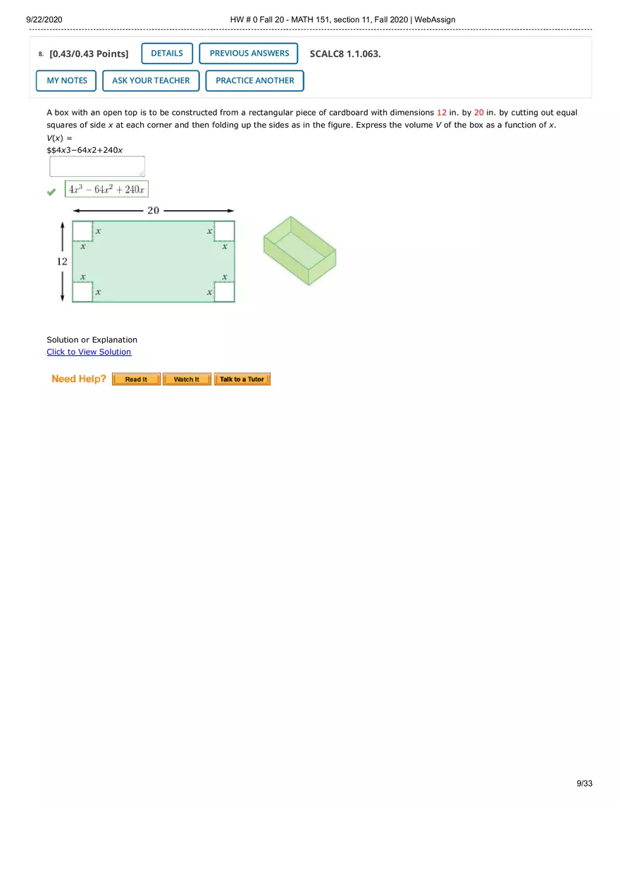 Webassign Calculus 1 Answers - Page 28