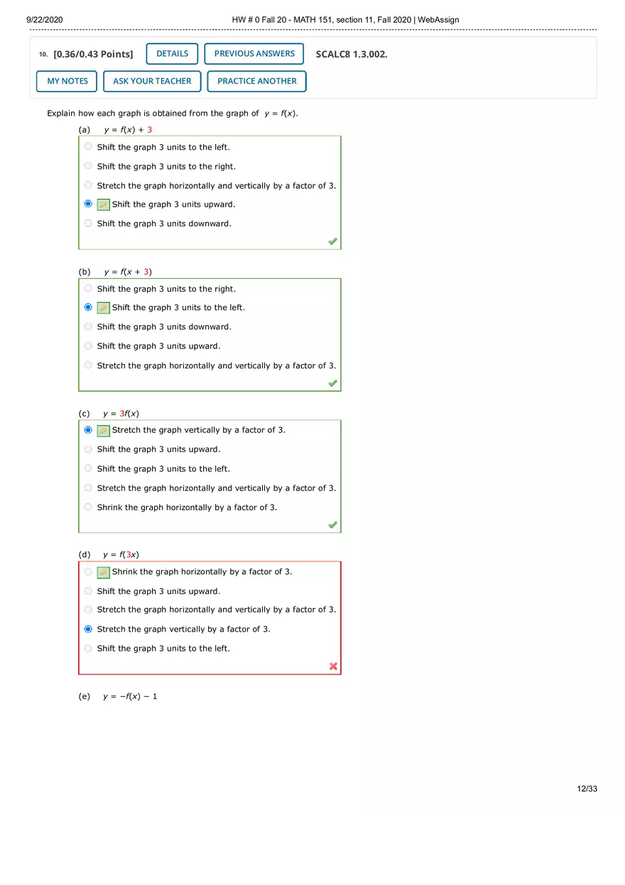 Webassign Calculus 1 Answers - Page 31