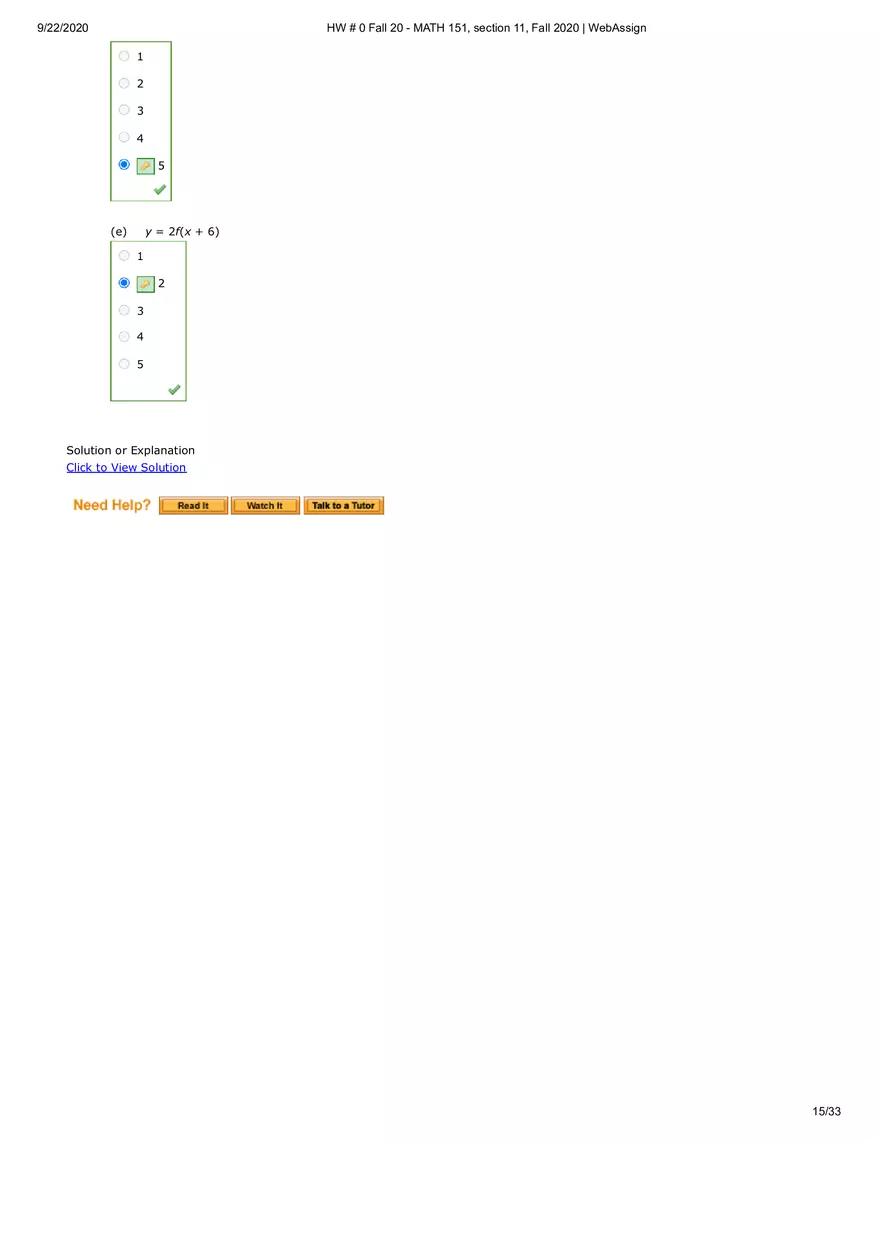 Webassign Calculus 1 Answers - Page 5
