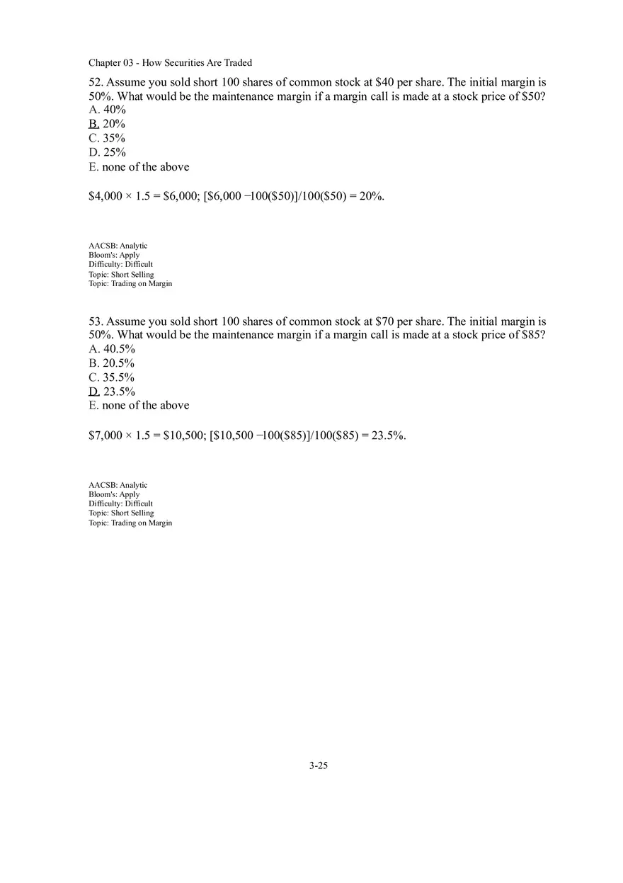 Chapter 03 How Securities Are Traded Answer Key Part 3 - Page 6