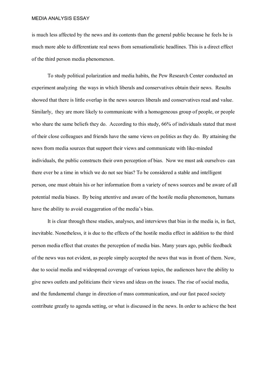 Media Analysis Essay - Page 4