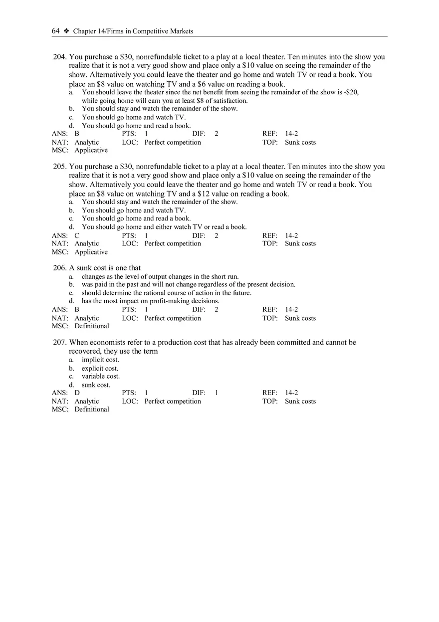 Profit Maximization and the Competitive Firm's Supply Curve 5 - Page 8
