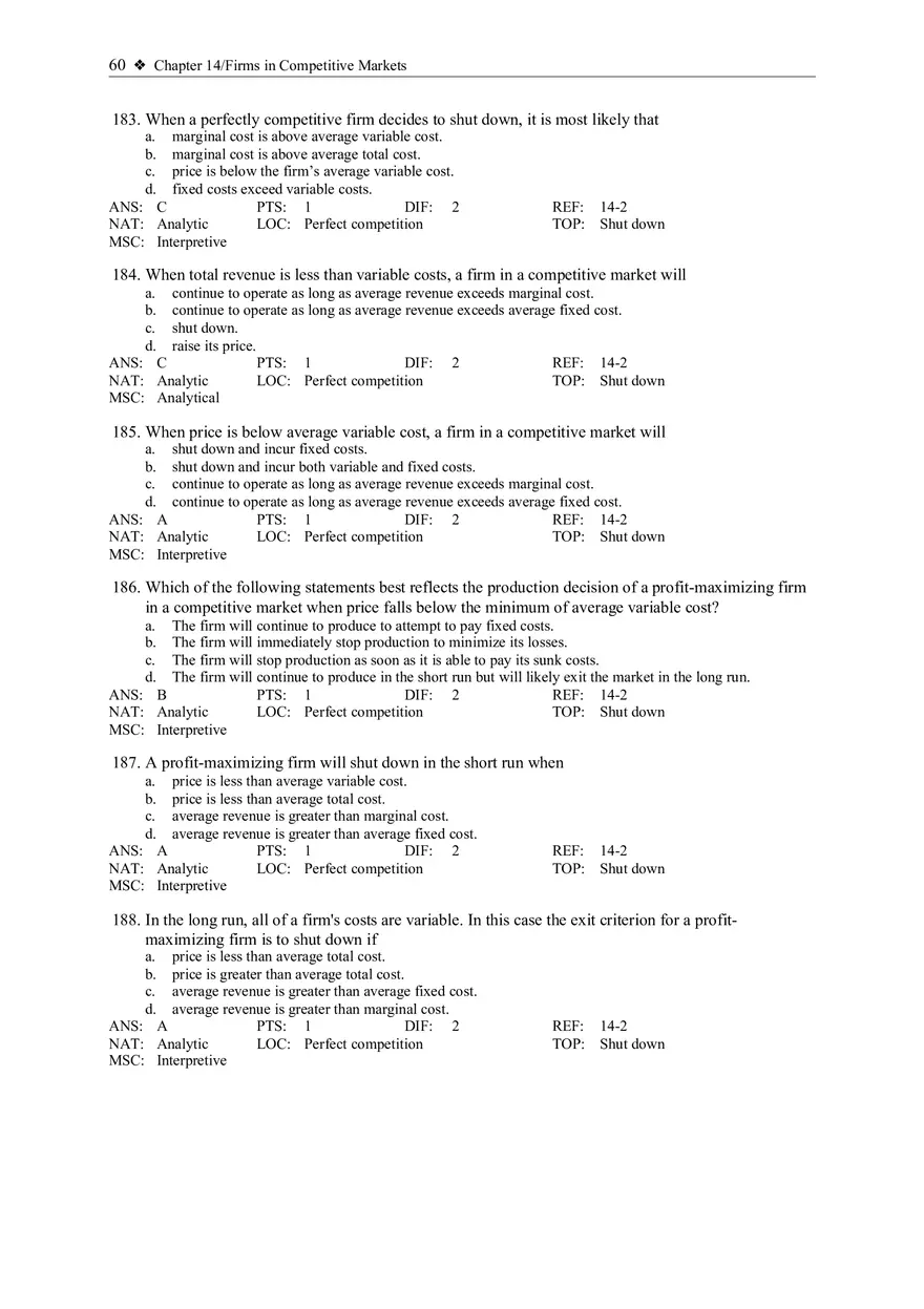 Profit Maximization and the Competitive Firm's Supply Curve 5 - Page 4