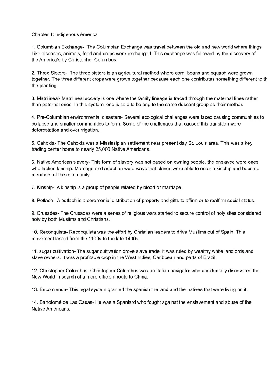 Chapter 1 Indigenous America - Page 1